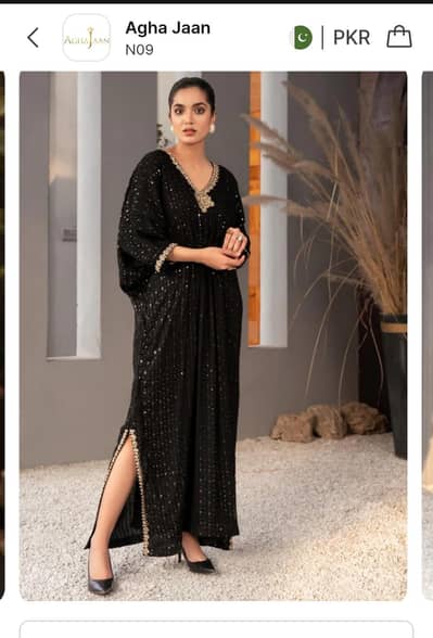 Embroidered kaftan (Brand- Agha Jaan)