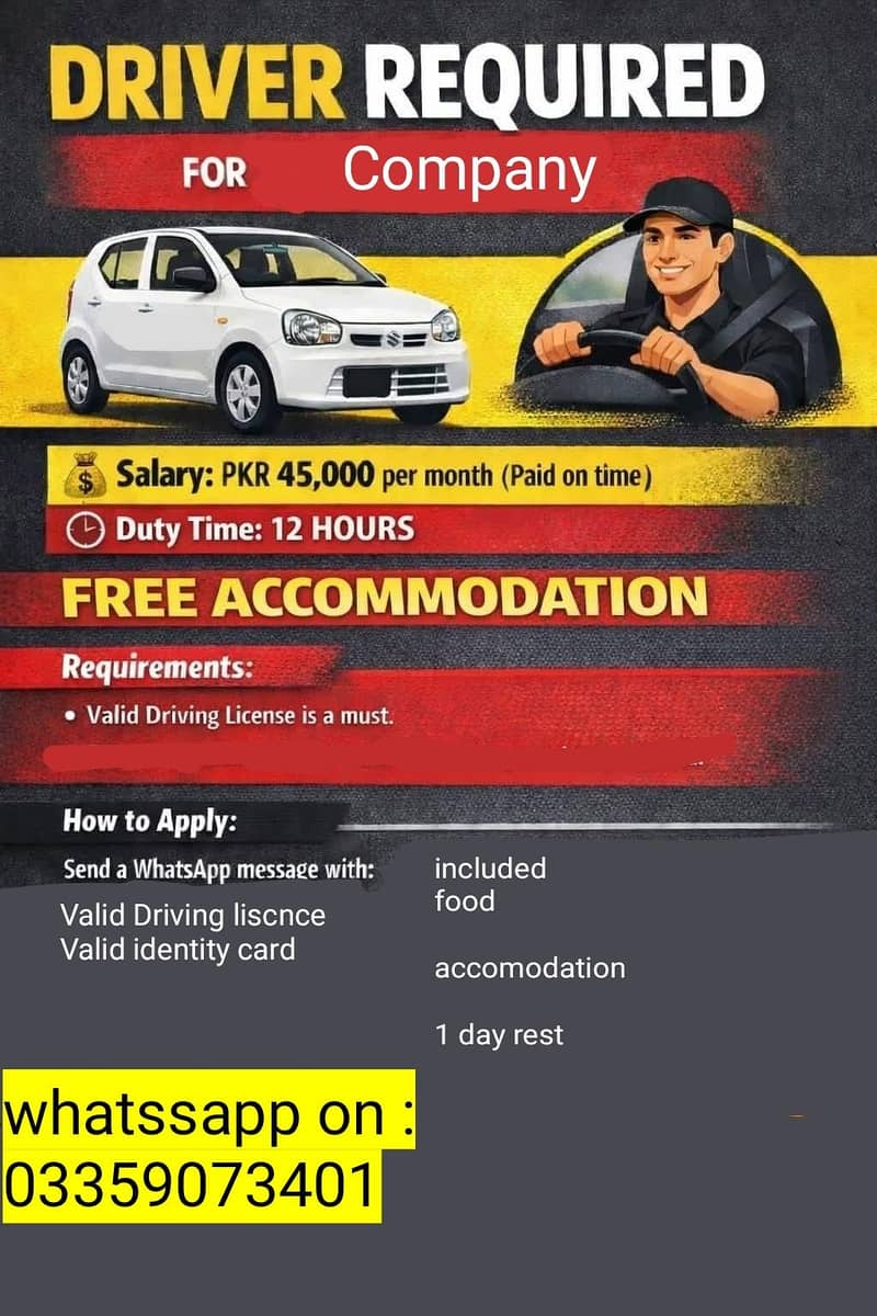 driver needed-Need driver 0