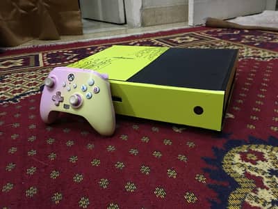 Xbox One Fat CyberPunk Themed 1 TB With 2 Controllers Slightly Used