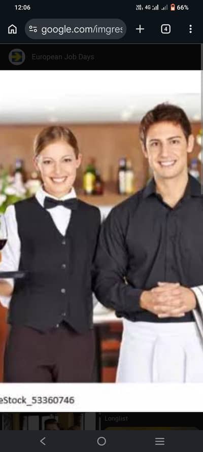 need waiter male and female and computer oprter