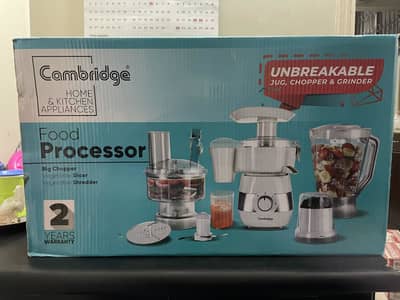 Cambridge food processor unused