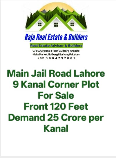9 Kanal Plot For High-rise building On Main Jail Road