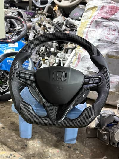 Honda Reborn Honda City multimedia steering wheel carbon fiber