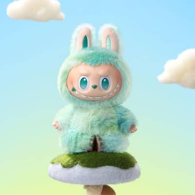 Soft Bunny Costume Doll For Girls-Green Fuzzy Stuffed Toy