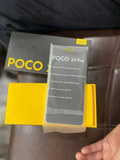 POCO X7 Pro 12GB+12GB RAM / 512GB Box Pack  PTA – 120FPS PUBG Beast