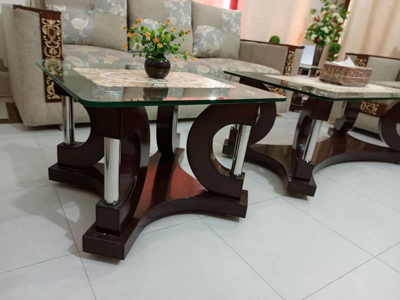 executive class 6 seter sofa set plus table set 6