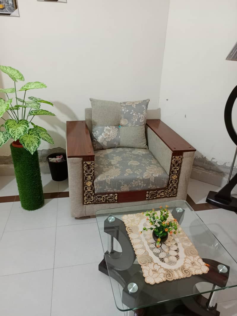 executive class 6 seter sofa set plus table set 12