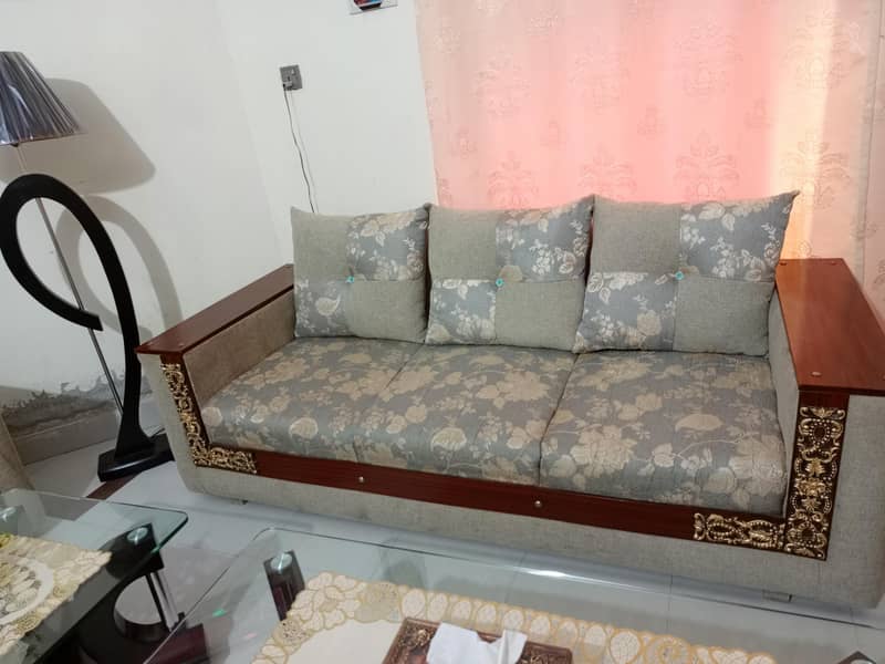 executive class 6 seter sofa set plus table set 15