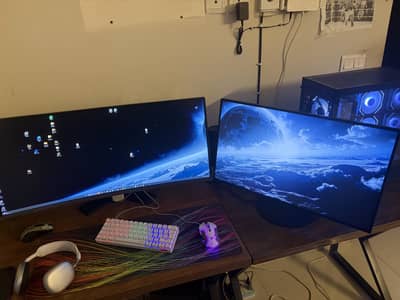 Custom PC with Monitors