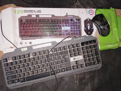 RGB gaming keyboard and mouse