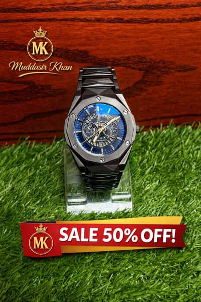  Luxury Blue Dial Watch 