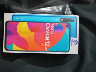 tecno camon 12 air 4/64 100% working fingerprint etc, with box