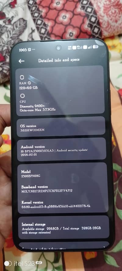 Xiaomi 15t pro (12+ 6 GB Ram), ( 528 + 16gb Storage Extension)