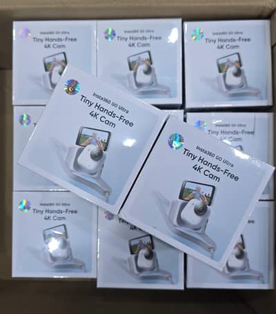 insta360. GO Ultra 4k Tiny Action Cam box pack