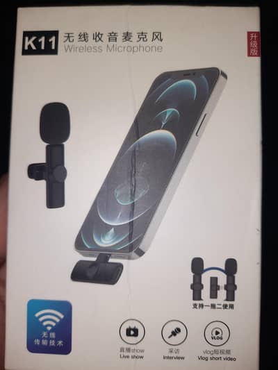 k 11 wireless micro phones ( double mic)