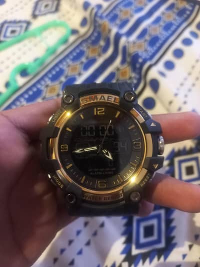 smael 8089 dual display sports watch
