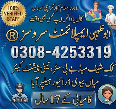 Chefs Cook Caregiver, kichten Helper Maid Babysitter Couple Driver