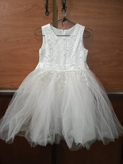 beautiful white fairy frock
