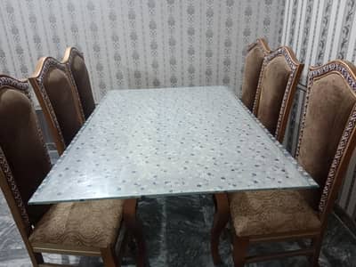 Dining table with chairs