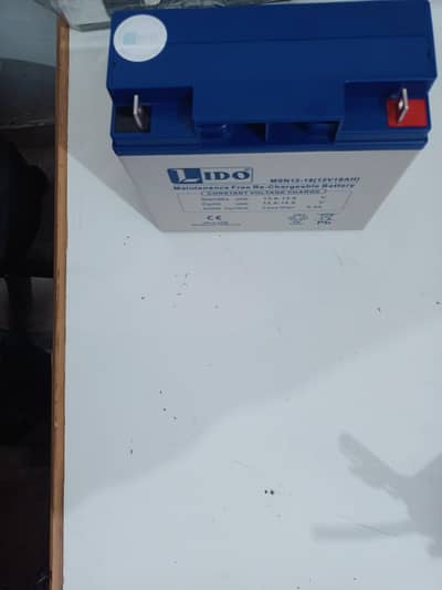 Branded Dry battery 12Volt 18Amp Slightly Used