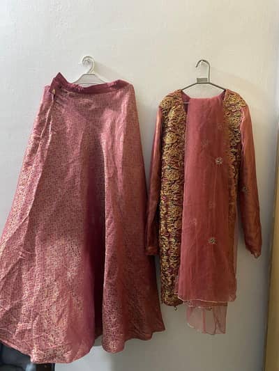 sharara for wedding event  embroided organza