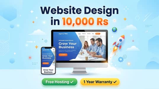 Website Design 10,000 Rs Free Hosting - Web Designer Website Developer
