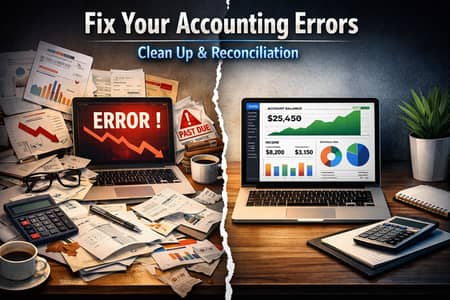 Fix Accounting Errors | Clean & Reconcile Books