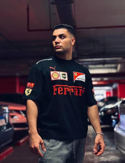 Stylish Ferrari Logo T-Shirt for Men – Trendy & Comfortable