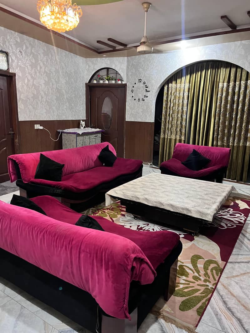 a sofa set with table 0