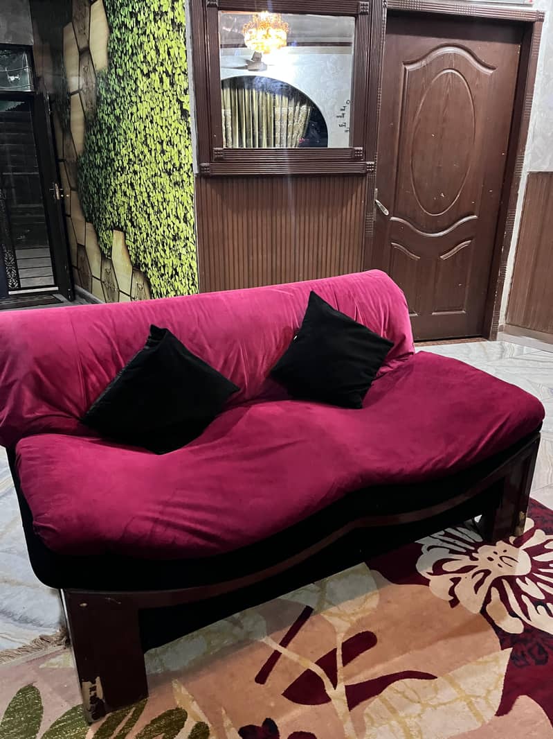 a sofa set with table 3