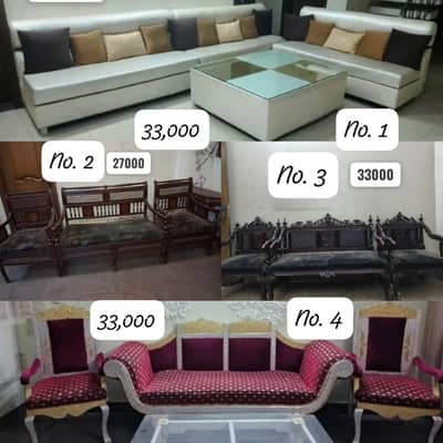 Chinyuti Sofas | Dewaans | 3 seater sofas + tables in bulk quantity