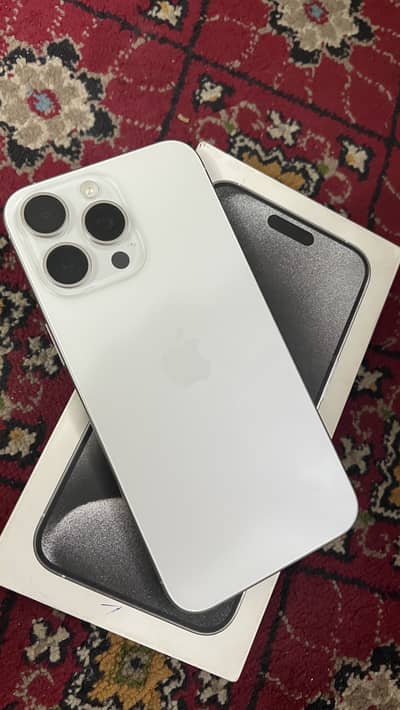 I phone 15 pro max jv white