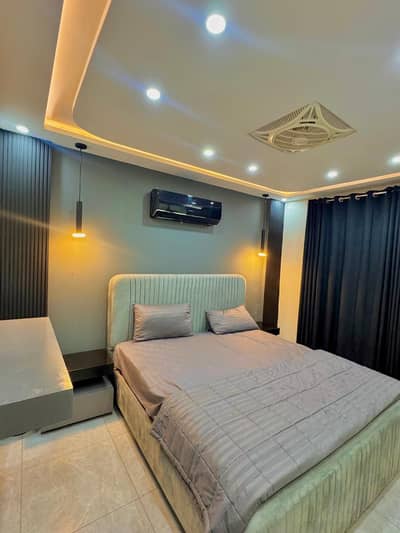1Bedroom Brand New Luxury Fully Furnished Loaded Apartment for Rent on Daily & Monthly Basis We have full time staff available for housekeeping, cleaning, laundry and all other hotel