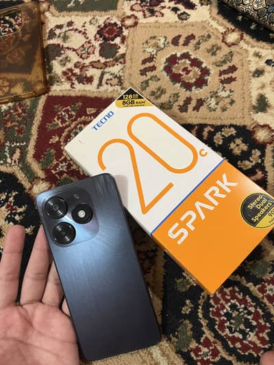 Tecno  spark 20C With BoX & charger