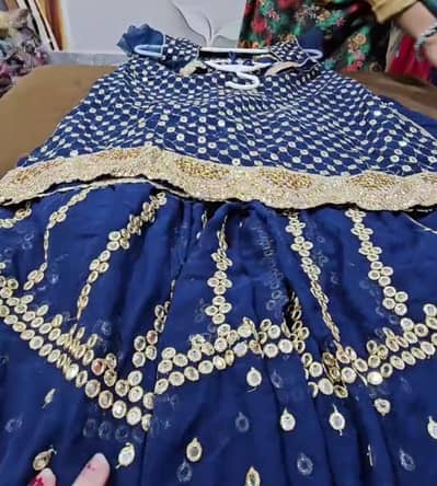 3 piece suit with sharara new condition 10/10