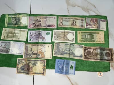 Different countries old currency's