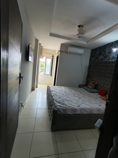 E-11/2 crown business center one bedroom apartment fully furnished available for rent.