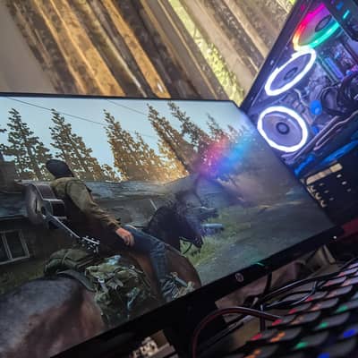 Gaming computer with full setup