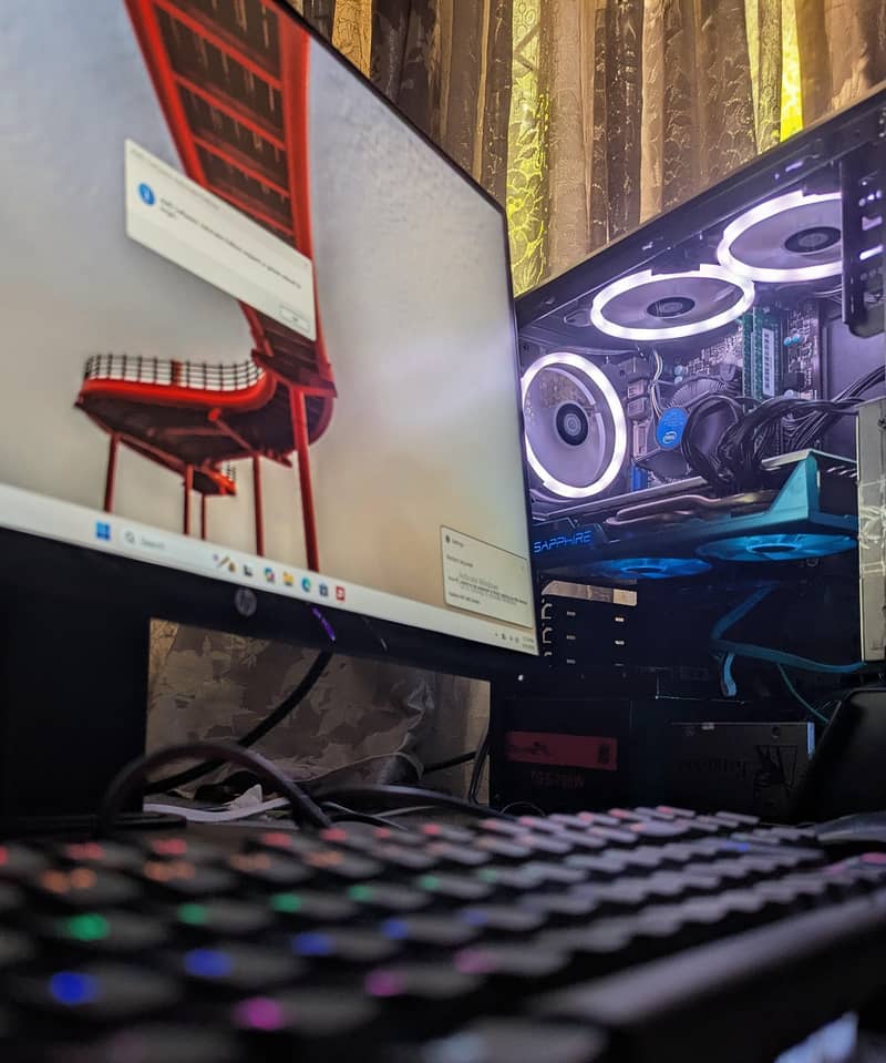 Gaming computer with full setup 4