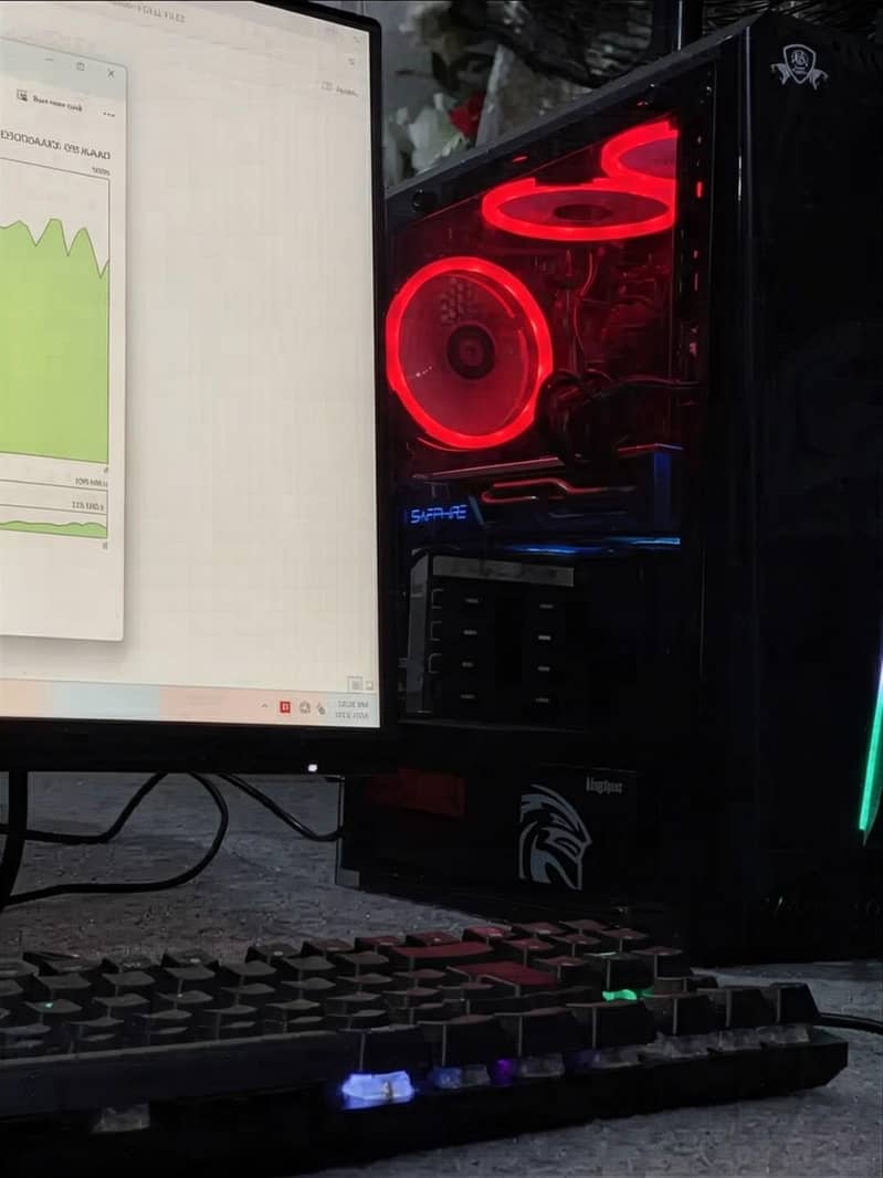 Gaming computer with full setup 6