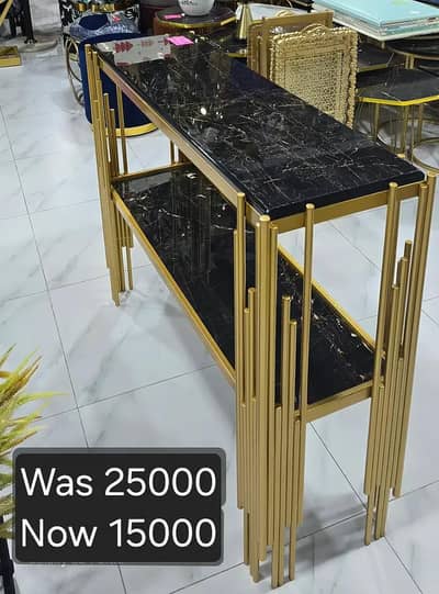 happy console table Golden table furniture console table