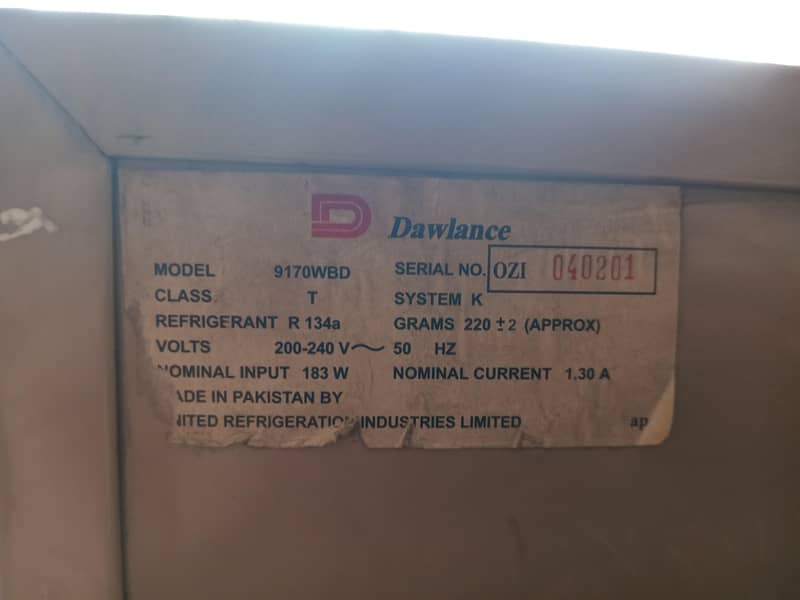 Dawlance Model [9170WBD] 3