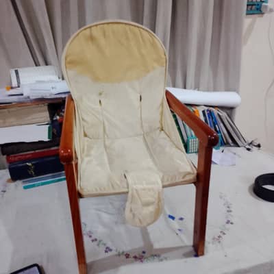 strong wooden baby chair