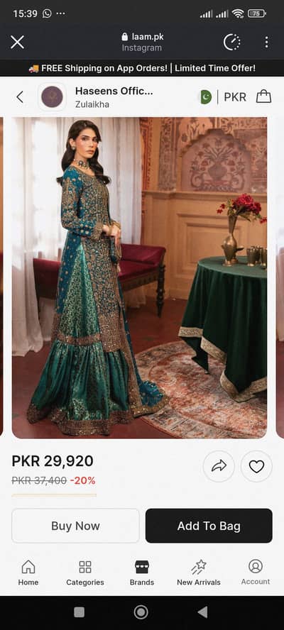 Tagged original dress by haseens