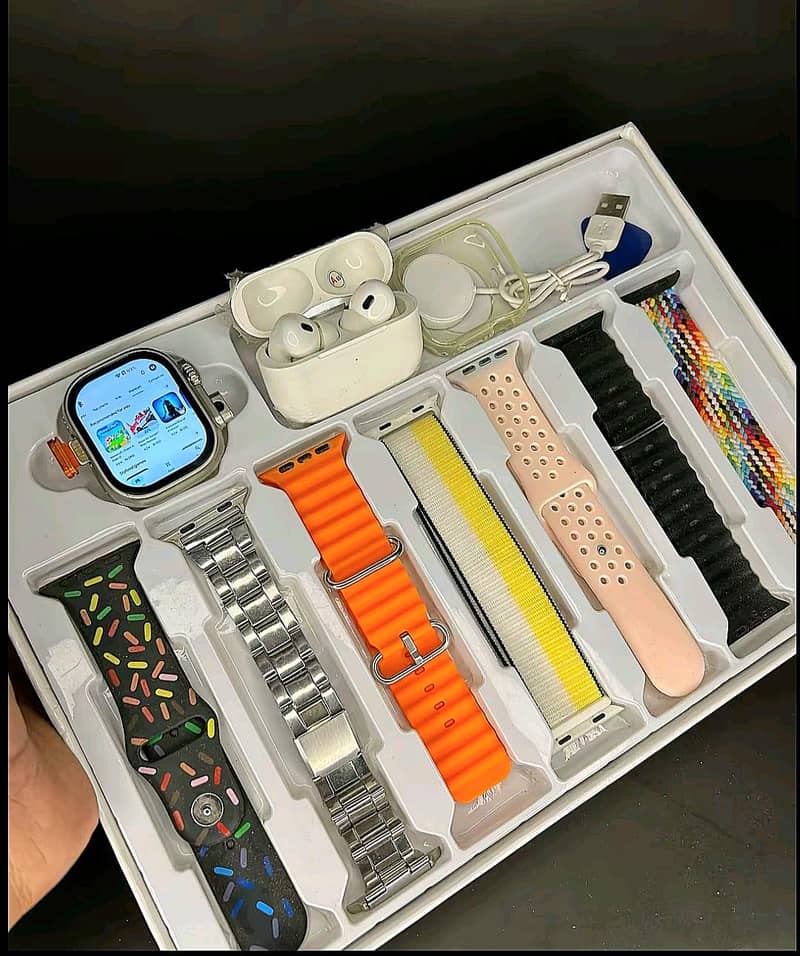 SIM WORKING SMART WATCH + FREE AIRPODS 2