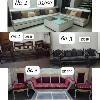 Chinyuti Sofas | Dewaans | 3 seater sofas + tables in bulk quantity