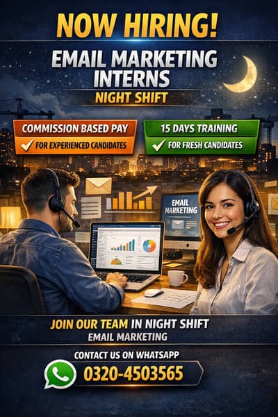 Email Marketing Interns – Night Shift | Commission-Based | Training Av