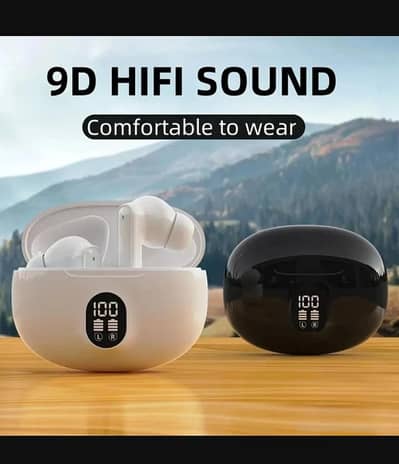  895B wireless Earbuds - 300mah battery / led display