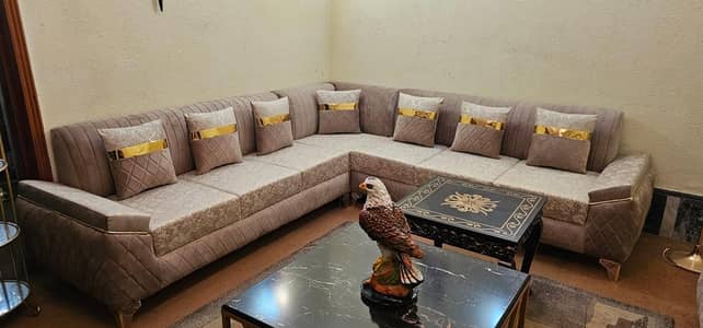 l Shape Sofa with 6 Seater Sofa, Contact: 03162161514