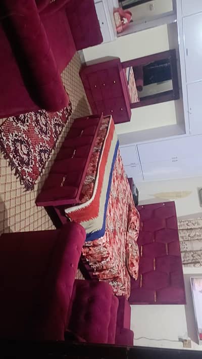Bedroom Set + Sofa Set – Good Condition – 85,000